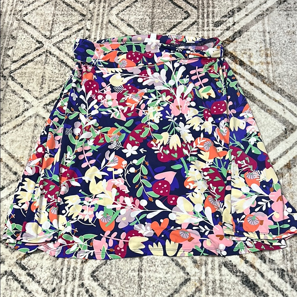 Floral Print Women's Skirt - Multicolor